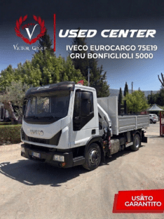 IVECO EUROCARGO 75E19 GRU E RIBALTABILE